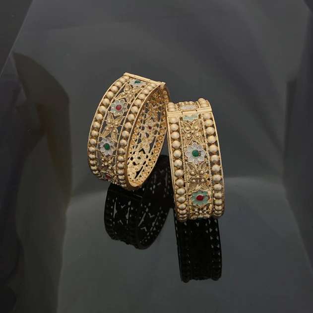 Gold Plated Patla Bangles A1012 Imitation jewellery manufacturers in Gujarat