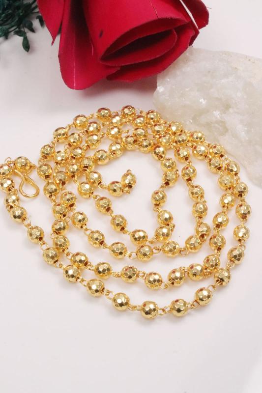 Golden Malabindi 30 inch 96Imitation jewelry manufacturer in surat