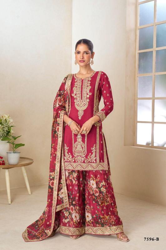 Gulkayra designer parul chinon salwar suit wholesale market in kolkata