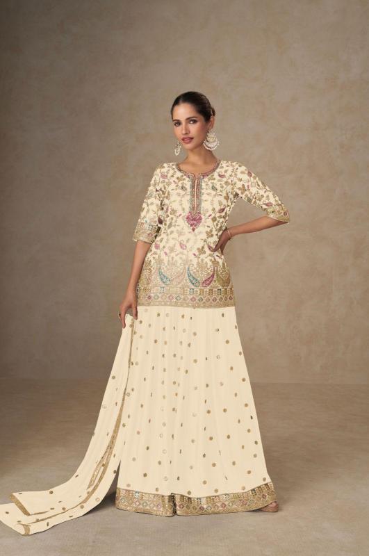 Gulkayra tanvi designer real chinon fully stitched salwar suits wholesale