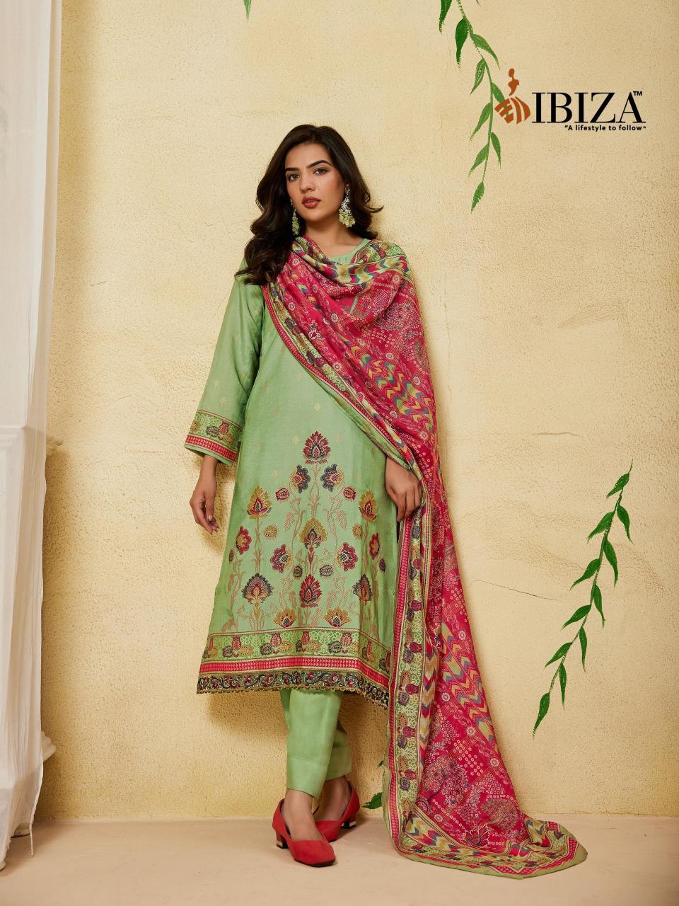 Ibiza alveera gucci silk dress material online india