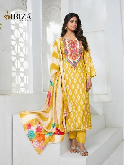Ibiza Carnival Bemberg Maslin Salwar suit wholesale market