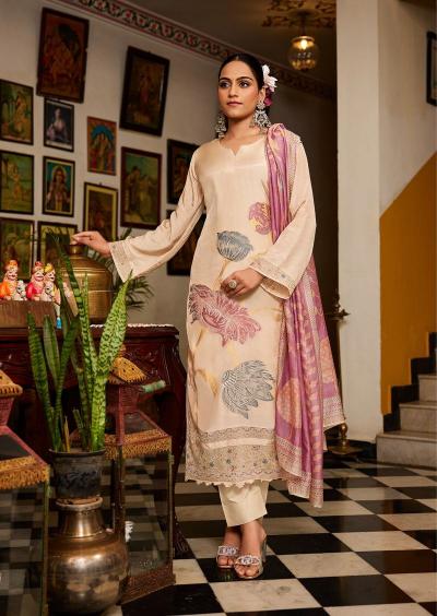 Ibiza naveli bemberg muslin jacquard dress material in india