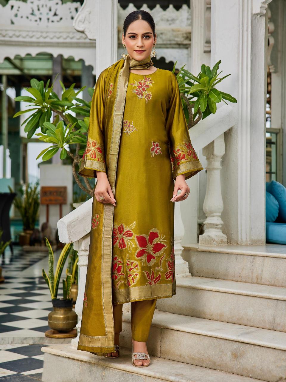 Ibiza suroor banglory silk indian dress material collection