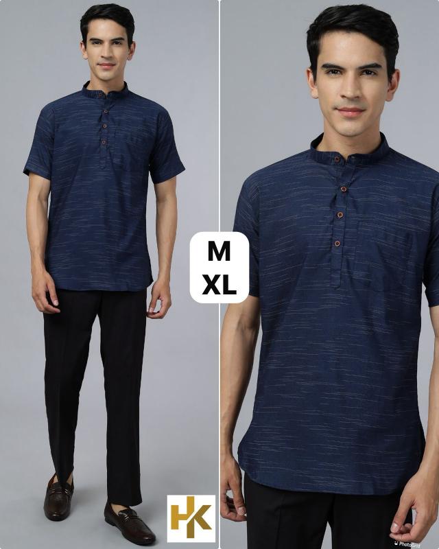 Inli desi boys short sleeves khadhi kurta indian outfit 