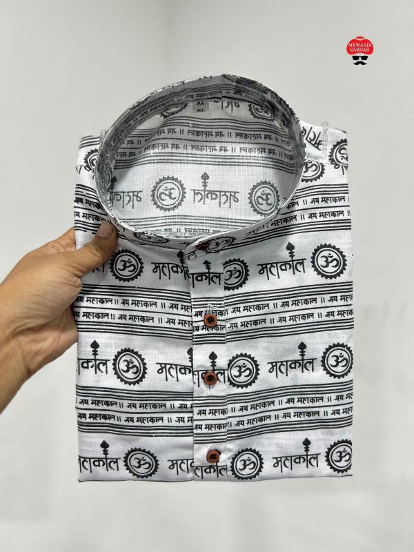 Inli mahakal mens half sleeves short kurta indian style