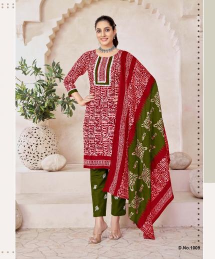 JT muskan vol-3 cotton printed 3 pcs wholesale kurtis