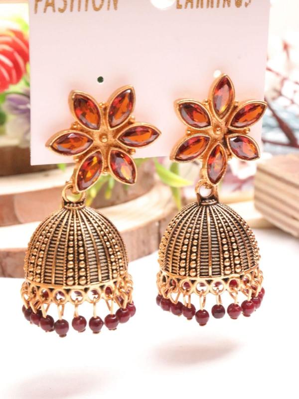 jumka mix colorful Earings 1331 (2) Wholesale imitation earrings in Gujarat