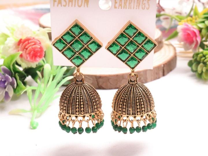 jumka mix colorful Earings 1331 (3) Designer imitation jewelry in Gujarat