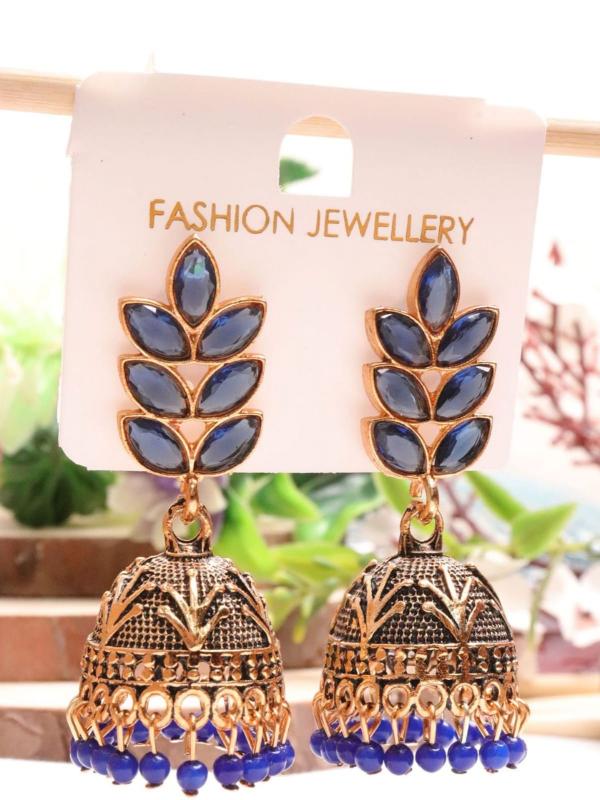 jumka mix colorful Earings 1331 (4) Imitation bangles wholesale in Gujarat
