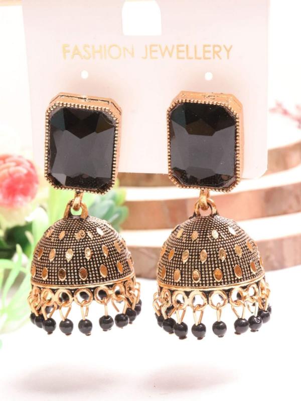 jumka mix colorful Earings 1331 (6) Imitation jewellery suppliers in Gujarat