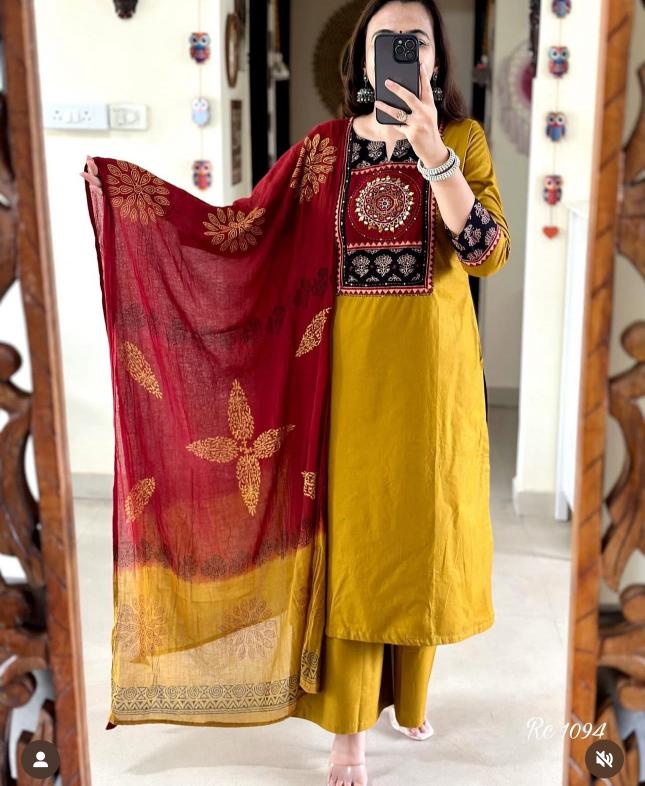 K k boutique cotton with classy embroidery work biba kurtis india