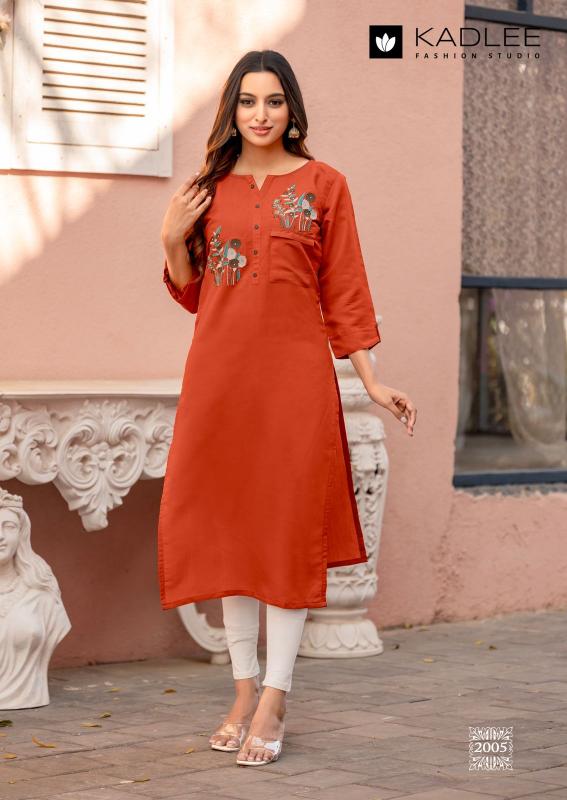Kadlee sumer heavy rayon kurti wholesale dresses