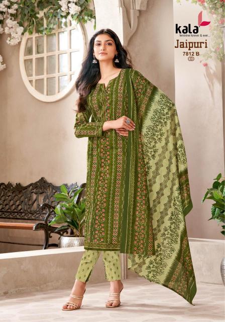 Kala jaipuri vol-8 cotton printed dress material brands in india