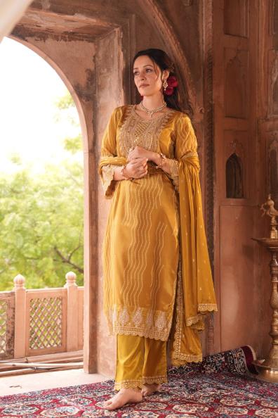karma crepe designer 3 pcs best kurtis online shopping in india