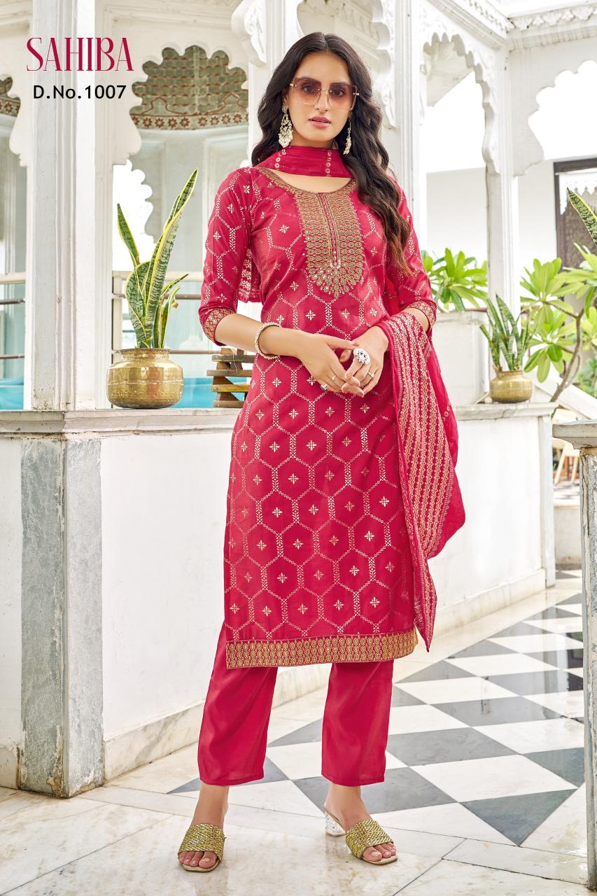 Karma sahiba viscose simmer roman 3 pcs kurti wholesale clothes women