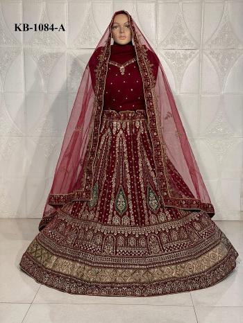 Kb 1084 A And B Designer Embroidered Latest Lehengha choli designs in Mumbai