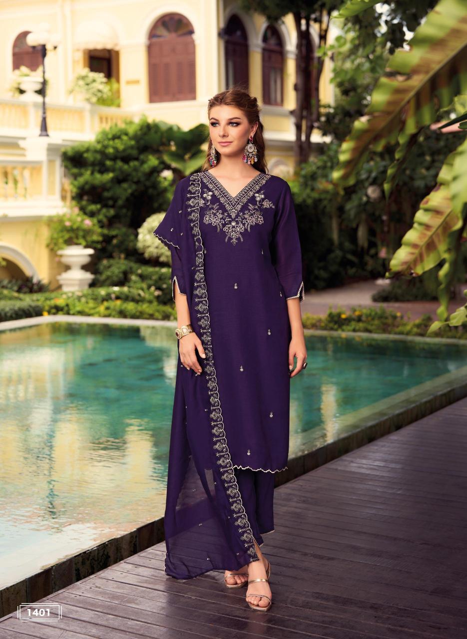 Lady leela noor 2 shimmer vichitra 3 pcs wholesale cloth market in surat with price list 