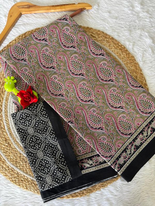 Lakhani kum kum mul cotton saree stylish indian 