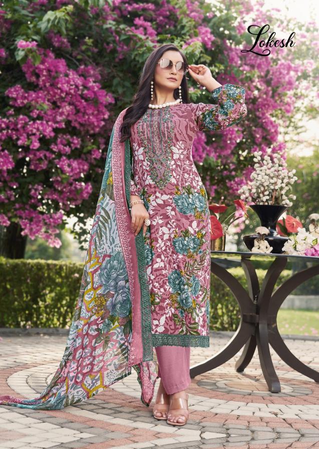 Levisha shabnam cotton pakistani style print indian dress material online