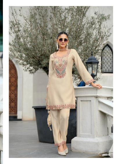 Lily & lali anora tusser silk co ord sets wholesale surat