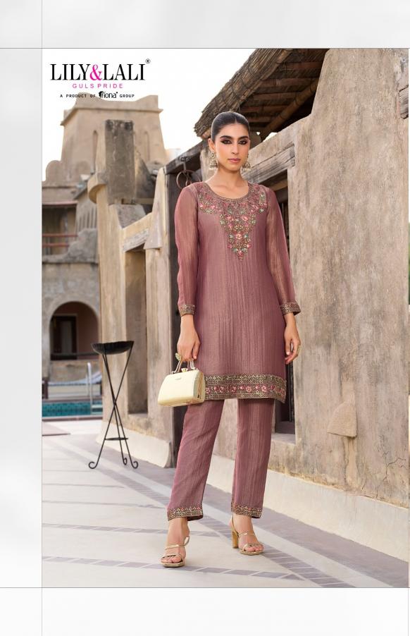 Lily & lali mulaqat simmer silk coord set wholesale website for clothes