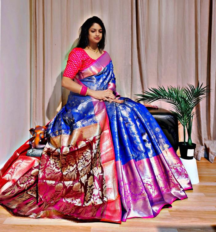 Malhar aakshi-vol-5 kanjivaram pattu wholesale sarees in surat with price