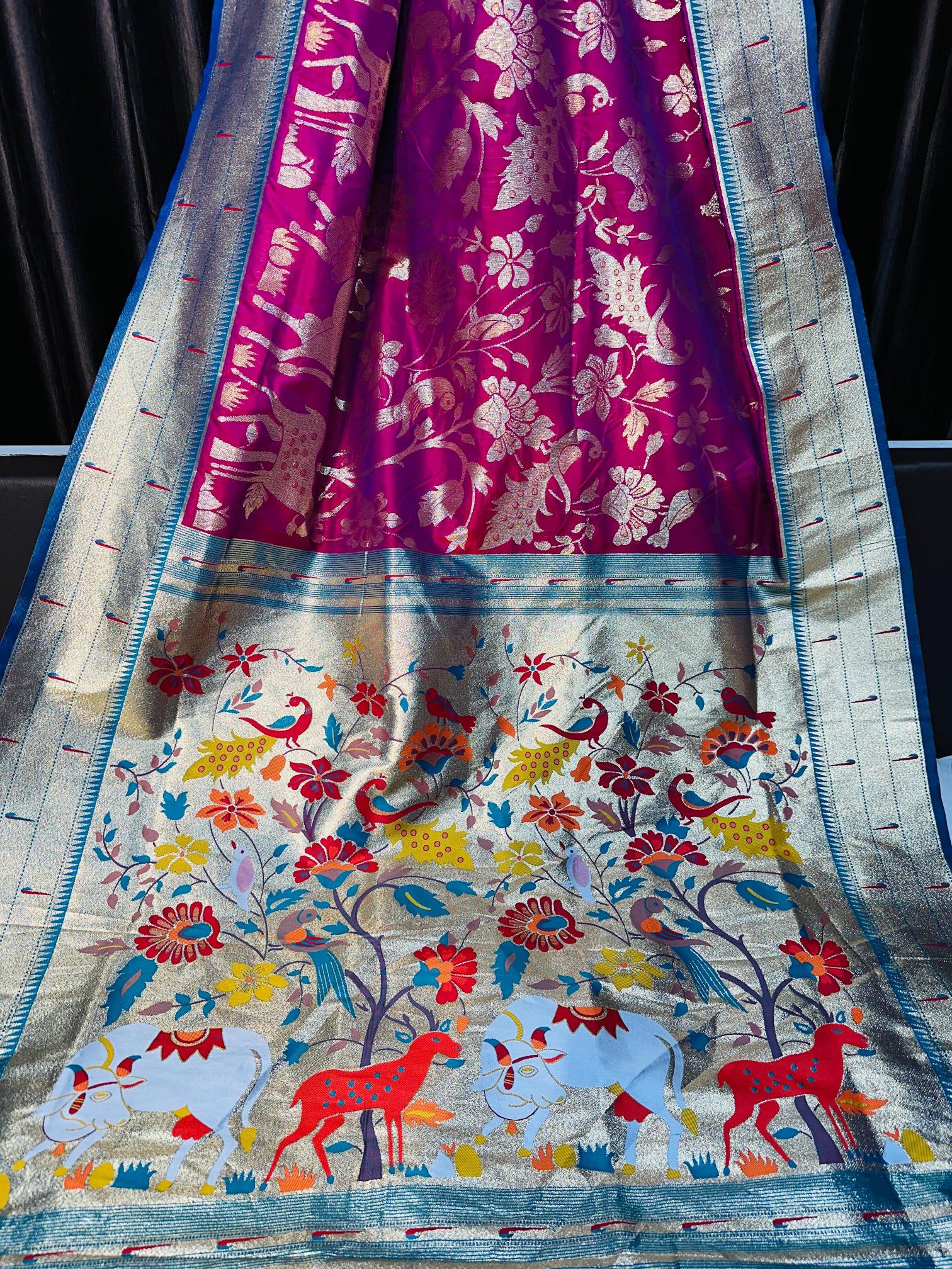 Malhar ayesha-vol-7 soft silk paithani cheapest wholesale saree market in india