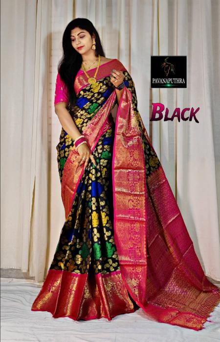 Malhar chitra-vol-1 soft silk banarasi wholesale sarees in surat market