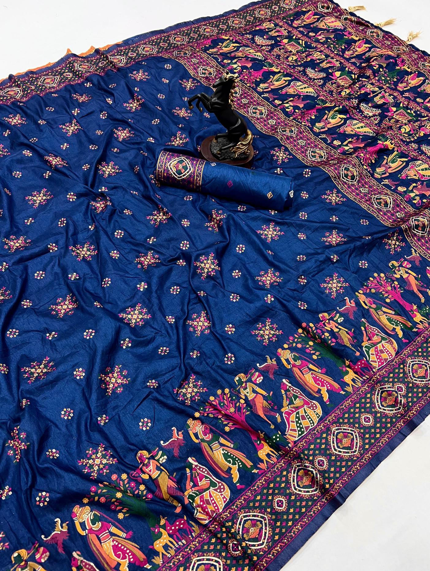 Malhar pashmina kashmiri silk surat saree price
