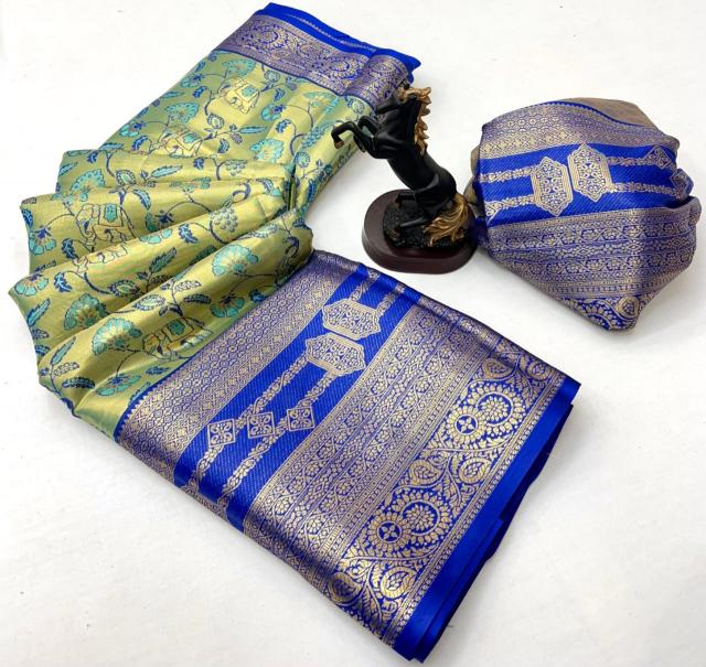 Malhar pushpa-vol-6 kanjivaram semi silk saree from surat