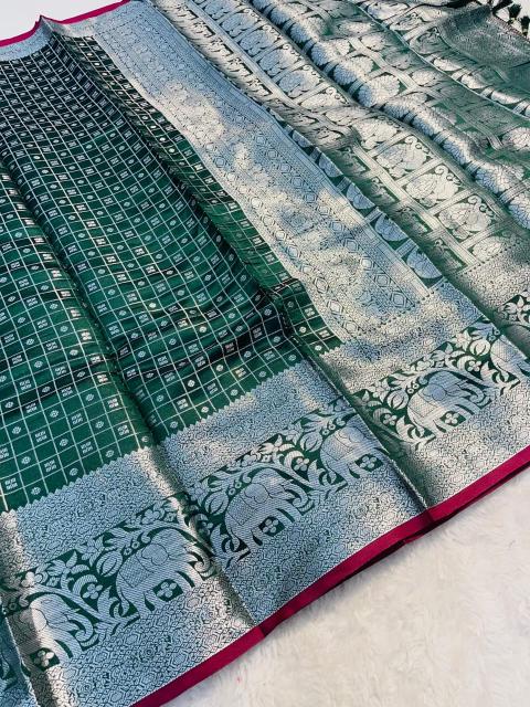 Malhar simar-vol-10 silk with rich zari pallu saree wholesaler surat