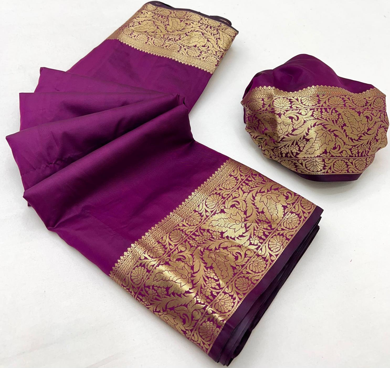 Malhar soft banarasi silk gujarat saree wholesale market