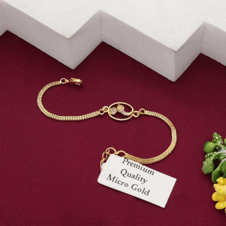 Micro gold Fancy bracelet 527 Wholesale fashion jewellery