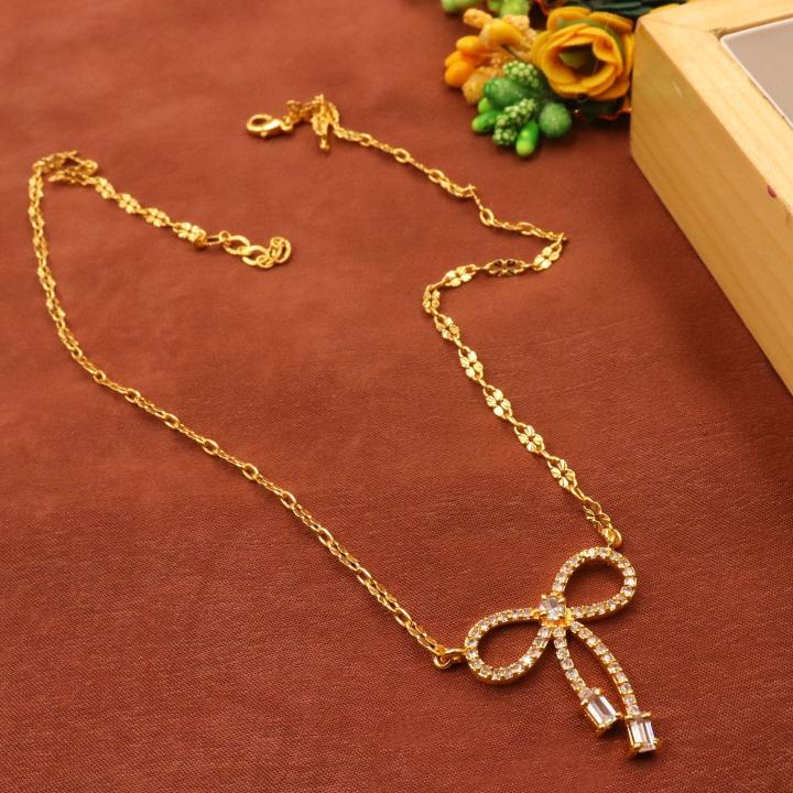 Micro gold polish chain pendant 618 Imitation jewellery sets online