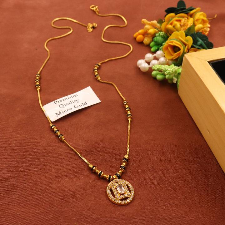 Micro gold polish Manglsutra 1799 Wholesale imitation jewelry suppliers