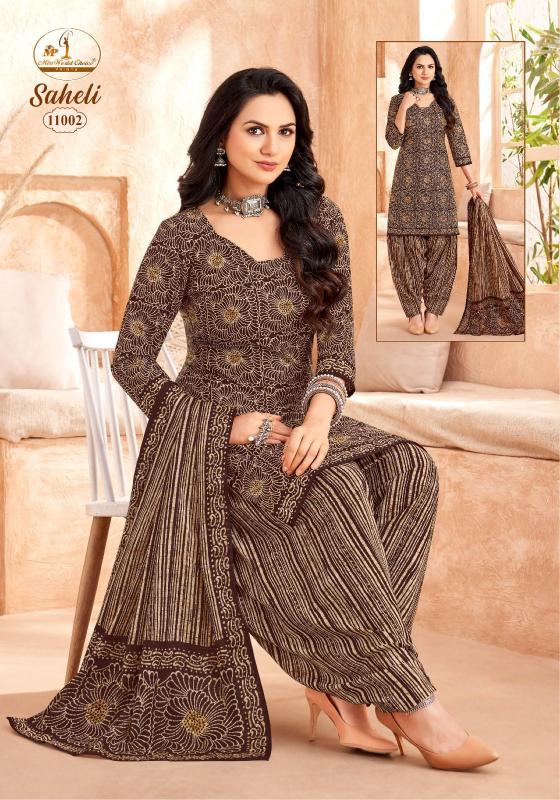 Miss world saheli vol-11 cotton printed patiyala indian long kurti dress
