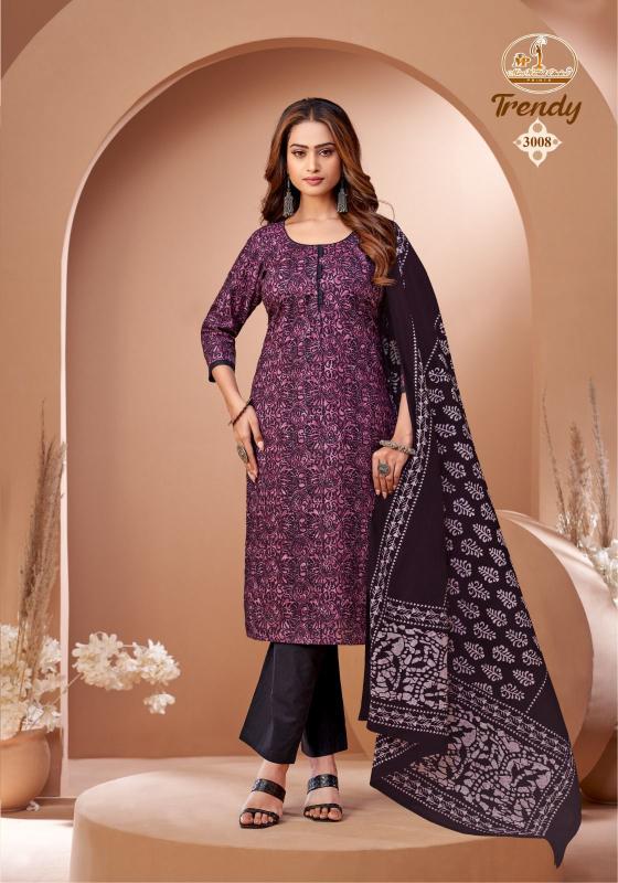 Miss world trendy vol-3 cotton printed 3 pcs kurti manufacturer