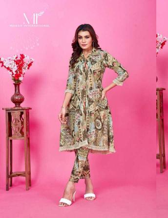 Moksh international wow vol 2 riyon export quality coord set indian kurti collection