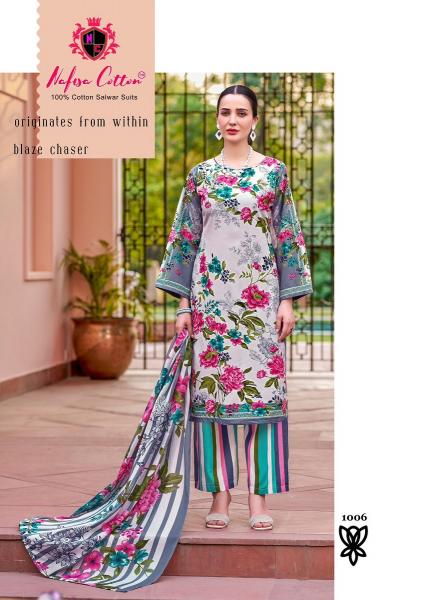 Nafisa majestic Karachi cotton printed dress material price in india