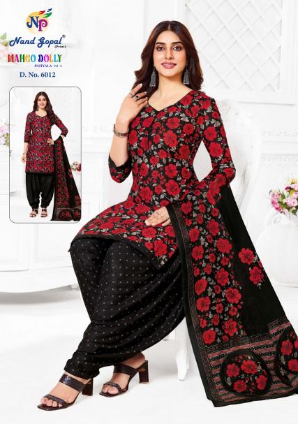 Ng mango dolly patiyala vol-6 kalamkari dress material wholesale