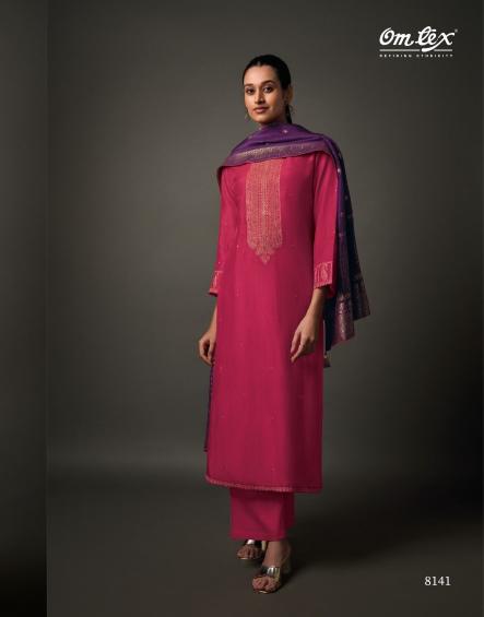 Omtex agnira olivia silk dress material on sale in india