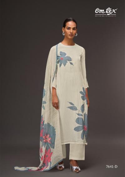 Omtex colour canvas organza amazon dress material india