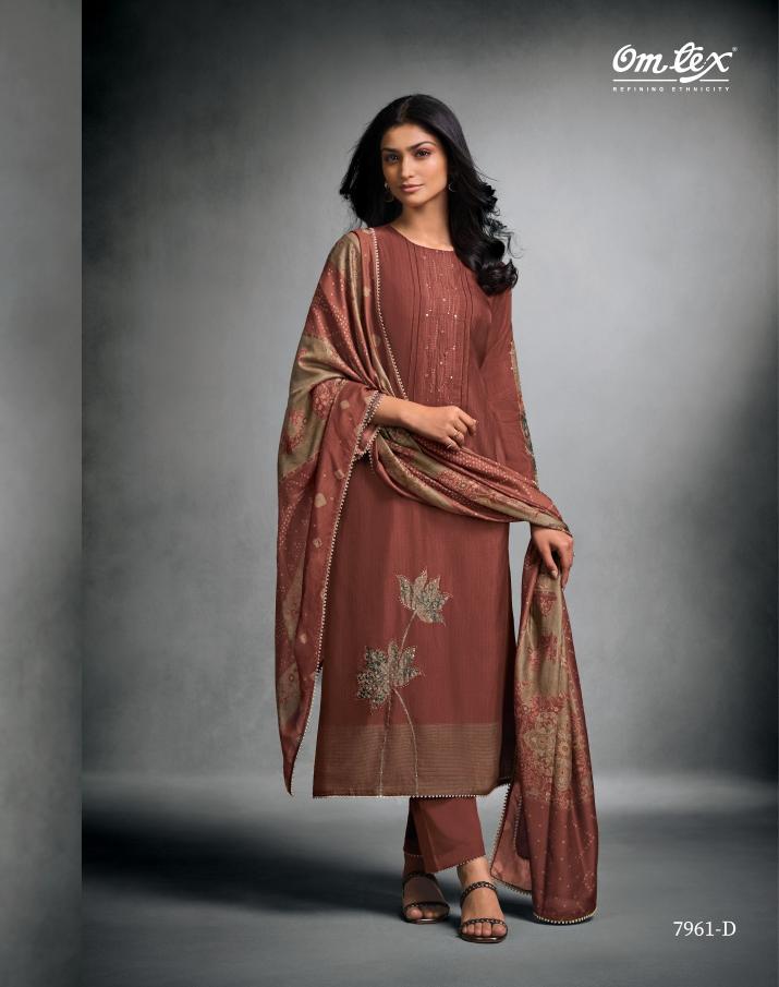 Omtex meher mode rubina silk digital print dress material price in india