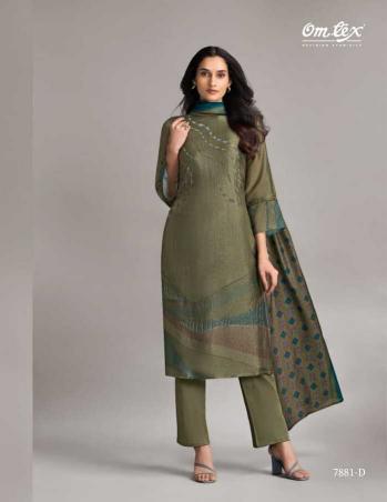 Omtex pankhuri diamond silk dress material price in india