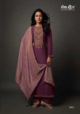 Omtex rimaya olivia silk embroidery work stylish indian dress material 