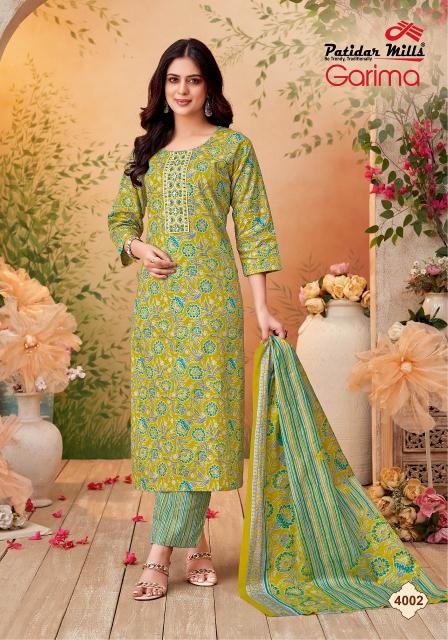 Patidar garima vol-4 cotton printed 3 pcs surat kurti wholesale market