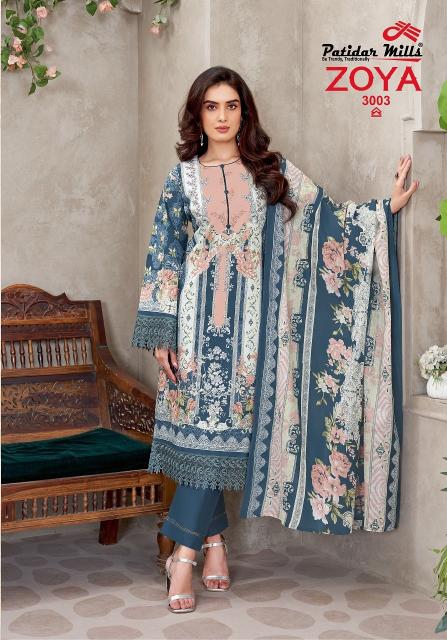 Patidar zoya vol-3 cotton printed cash on delivery wholesale dress materials