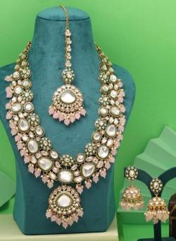 Pink Color Kundan Bridal Wear 843 Designer imitation jewellery in Gujarat