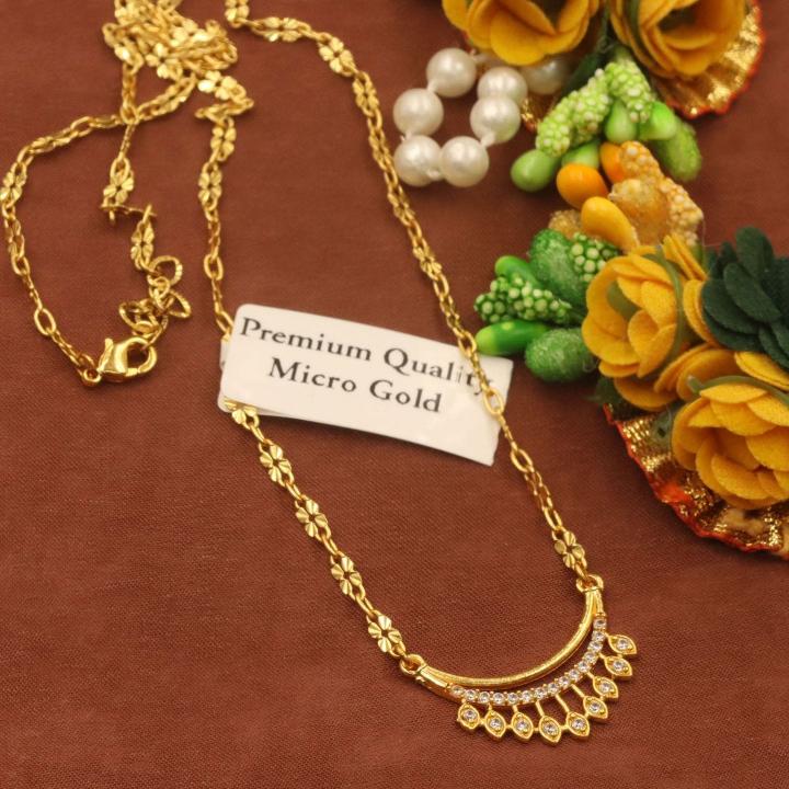 Premium micro gold chain pendant 610 Custom imitation jewelry suppliers in Ahmedabad